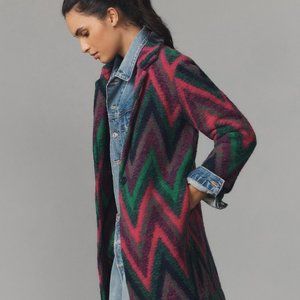 NWT: Vilagallo Yana Chevron Knit Coat (sold out at Anthropologie)